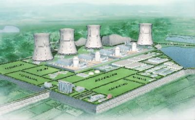 小墨山核電廠效果圖。（本版圖片由湖南核電有限公司提供）